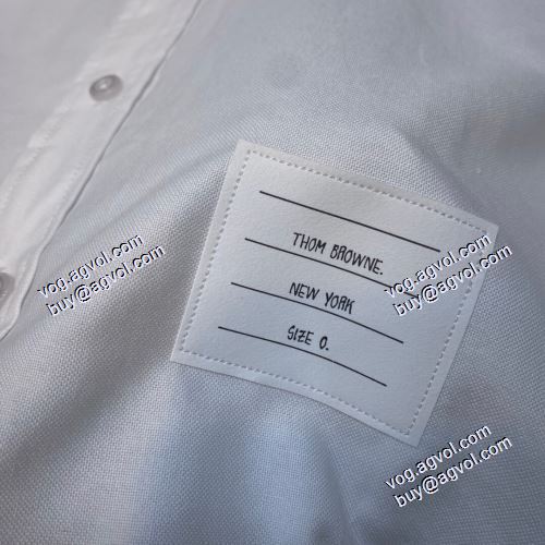 トムブラウン THOM BROWNE 2021春夏 長袖シャツ THOM BROWNE偽物ブランド 綺麗に決まるフォルム！