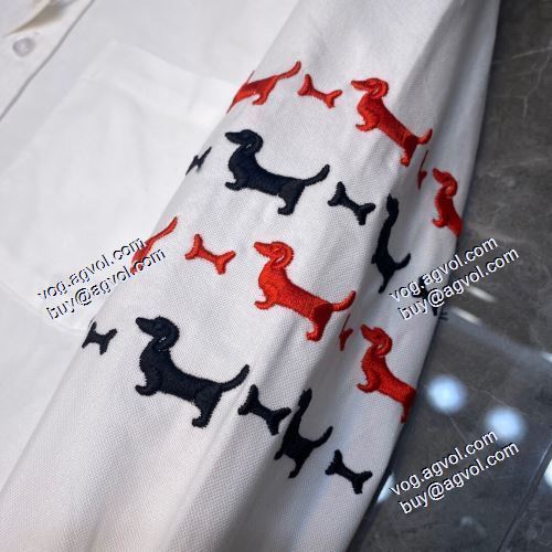 トムブラウン THOM BROWNE 2021春夏 長袖シャツ THOM BROWNE偽物ブランド 綺麗に決まるフォルム！