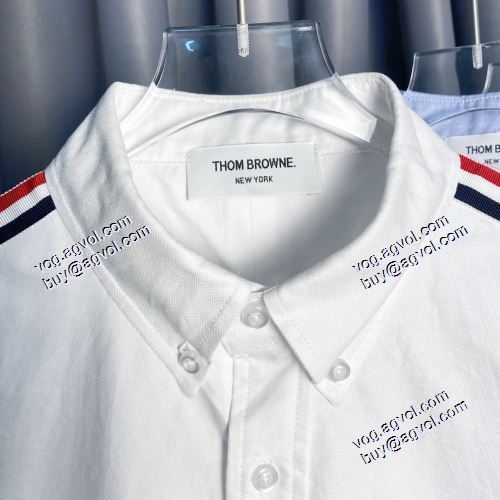 人気新品★超特価★ 2021春夏 長袖シャツ 2色可選 トムブラウン THOM BROWNEスーパーコピー RWBエラスティックシーム オックスフォードシャツ