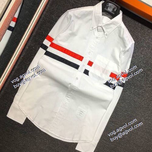 着心地抜群 2021春夏 トムブラウン THOM BROWNE 長袖シャツ THOM BROWNEスーパーコピー れに絶大な人気の