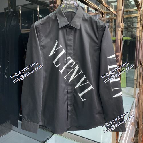 2021春夏 スタイリッシュな印象 ヴァレンティノ VALENTINO 長袖シャツ 2色可選 VALENTINOスーパーコピー