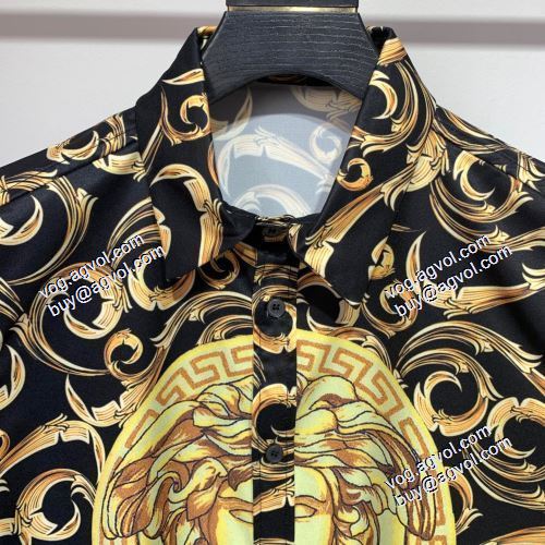 2021春夏  着心地がいいです 数に限りがある ヴェルサーチVERSACE 長袖シャツ 2色可選 ヴェルサーチブランド 偽物 通販 生地は軽くて 柔らかくて柔らかいです 吸湿性が強くて