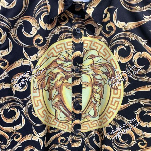 2021春夏  着心地がいいです 数に限りがある ヴェルサーチVERSACE 長袖シャツ 2色可選 ヴェルサーチブランド 偽物 通販 生地は軽くて 柔らかくて柔らかいです 吸湿性が強くて