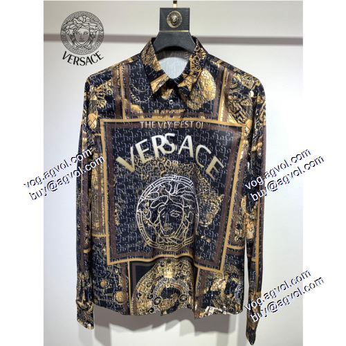2021春夏 ヴェルサーチVERSACE 風合いが出る 長袖シャツ ヴェルサーチコピーブランド 洗練を十分に演出する