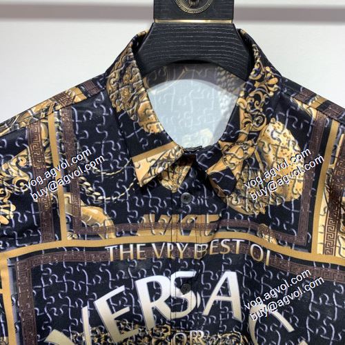 2021春夏 ヴェルサーチVERSACE 風合いが出る 長袖シャツ ヴェルサーチコピーブランド 洗練を十分に演出する