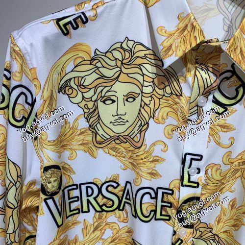 2021春夏 ヴェルサーチVERSACE 長袖シャツ 定番のアイテム ヴェルサーチスーパーコピー 超激得品質保証