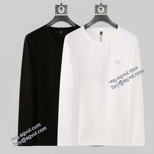 長袖Tシャツ ラウンドネック 2色可選 2021秋冬 アルマーニ ARMANI 快適な着心地 魅力ファッション EMPORIO ARMANIコピー ブランド