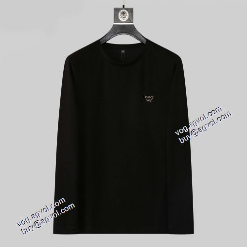 長袖Tシャツ ラウンドネック 2色可選 2021秋冬 アルマーニ ARMANI 快適な着心地 魅力ファッション EMPORIO ARMANIコピー ブランド