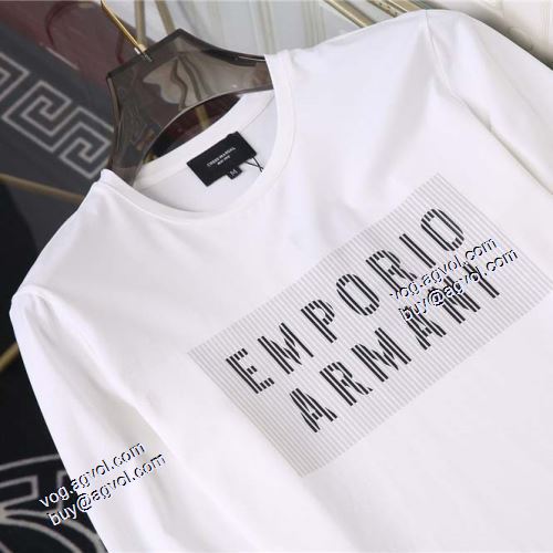 3色可選 長袖Tシャツ 着回し度抜群 2021秋冬 アルマーニ ARMANI 個性的なデザ EMPORIO ARMANIブランドコピー