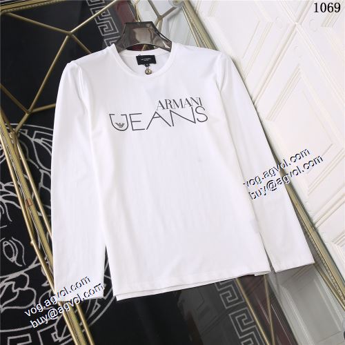人気商品登場 EMPORIO ARMANIブランド コピー 2021秋冬 アルマーニ ARMANI 3色可選 長袖Tシャツ しわになりにくい
