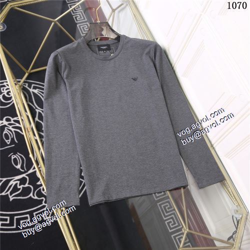 2021秋冬 アルマーニ ARMANI 3色可選 長袖Tシャツ EMPORIO ARMANIコピーブランド シンプル 選べる極上