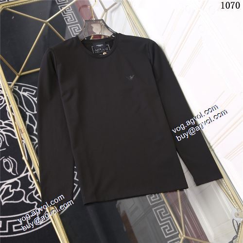 2021秋冬 アルマーニ ARMANI 3色可選 長袖Tシャツ EMPORIO ARMANIコピーブランド シンプル 選べる極上
