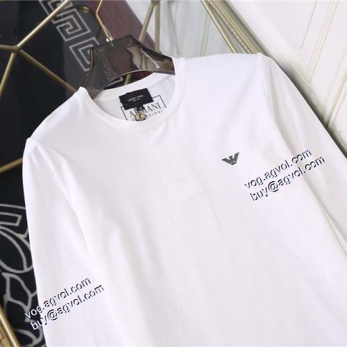 2021秋冬 アルマーニ ARMANI 3色可選 長袖Tシャツ EMPORIO ARMANIコピーブランド シンプル 選べる極上