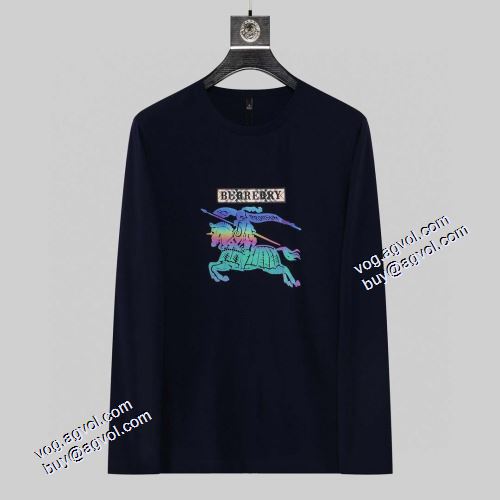 長袖Tシャツ 3色可選 お洒落に魅せる バーバリースーパーコピ 先行販売 2021秋冬バーバリー BURBERRY