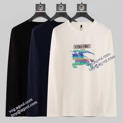 長袖Tシャツ 3色可選 お洒落に魅せる バーバリースーパーコピ 先行販売 2021秋冬バーバリー BURBERRY