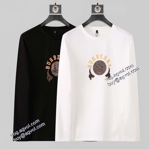2021秋冬バーバリー BURBERRY 長袖Tシャツ 2色可選 肌に馴染みやすい 豊富なサイズ バーバリーコピー ブランド