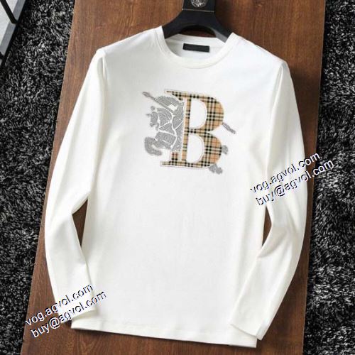 2色可選 長袖Tシャツ 柔らかい手触り バーバリーブランドスーパーコピー 2021秋冬バーバリー BURBERRY 個性的なデザ