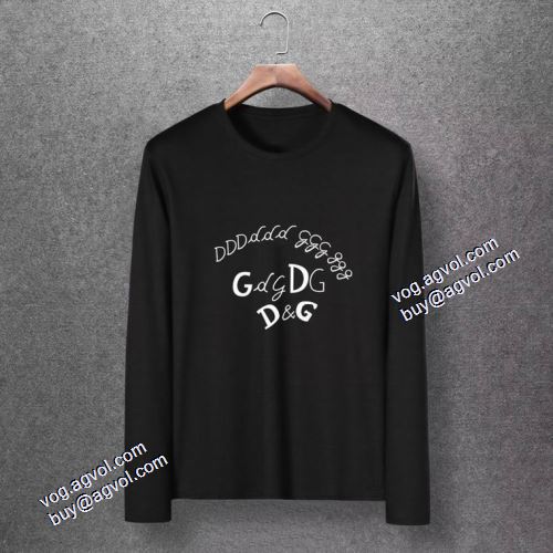 2021秋冬 ドルチェ＆ガッバーナ Dolce&Gabbana 長袖Tシャツ 縦には伸びにくい 着心地抜群 7色可選 ドルチェ&ガッバーナブランド コピー
