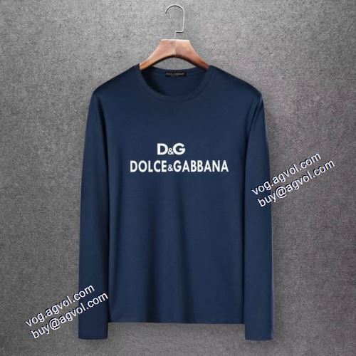2021秋冬 ドルチェ＆ガッバーナ Dolce&Gabbana 6色可選 長袖Tシャツ シンプル 大絶賛の履き心地! ドルチェ ガッバーナコピー