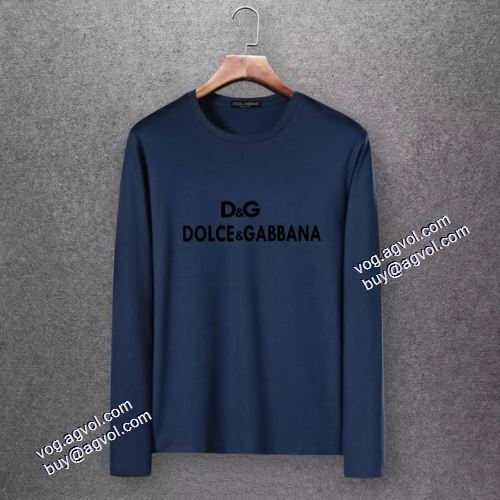 2021秋冬 ドルチェ＆ガッバーナ Dolce&Gabbana 6色可選 長袖Tシャツ シンプル 大絶賛の履き心地! ドルチェ ガッバーナコピー
