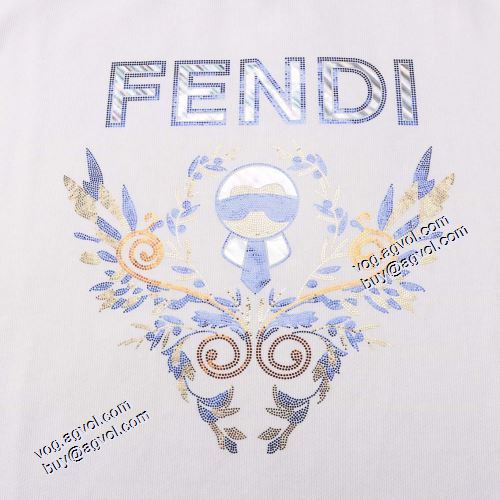 2色可選 2021秋冬 フェンディ FENDI 長袖Tシャツ 綿/コットン 今買い◎得 フェンディブランド コピー