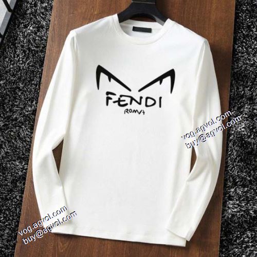 長袖Tシャツ 2021秋冬 フェンディ FENDI フェンディコピー サイズ豊富 2色可選 シンプル