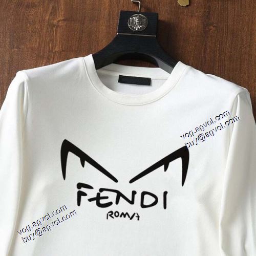 長袖Tシャツ 2021秋冬 フェンディ FENDI フェンディコピー サイズ豊富 2色可選 シンプル