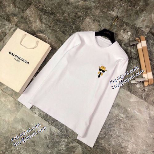 シンプル 長袖Tシャツ フェンディコピー ブランド 2021秋冬 フェンディ FENDI 上品な輝きを放つ形 2色可選