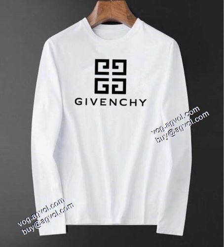 ジバンシィスーパーコピー 激安 2色可選 希少価値大！縦には伸びにくい 2021秋冬 ジバンシー GIVENCHY 長袖Tシャツ