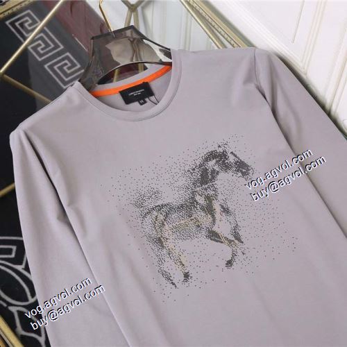 3色可選 2021秋冬 エルメス HERMES 長袖Tシャツ 耐久性のある 吸汗性に優れ エルメスブランド コピー