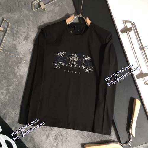 長袖Tシャツ スタイリッシュな印象 3色可選 エルメススーパーコピー 2021秋冬 エルメス HERMES お洒落に魅せる