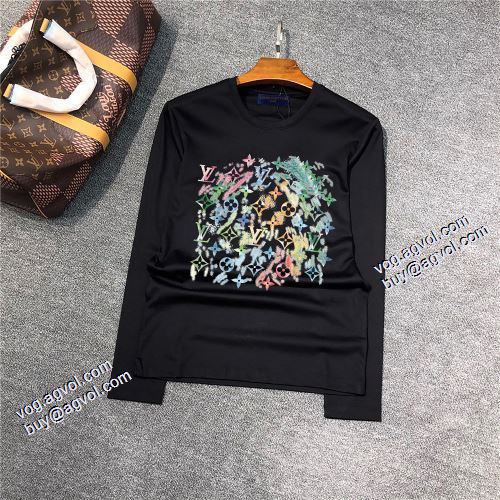 2021秋冬 ルイ ヴィトン LOUIS VUITTON 最安値に挑戦 2色可選 カジュアル 長袖Tシャツ ルイ ヴィトンブランド コピー