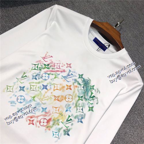2021秋冬 ルイ ヴィトン LOUIS VUITTON 最安値に挑戦 2色可選 カジュアル 長袖Tシャツ ルイ ヴィトンブランド コピー