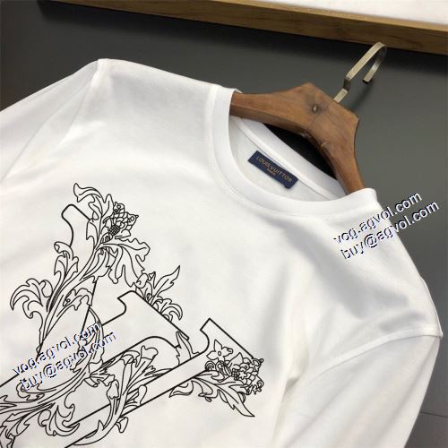 長袖Tシャツ 2色可選 人気販売中 柔らかい手触り ルイ ヴィトンスーパーコピー 2021秋冬 ルイ ヴィトン LOUIS VUITTON