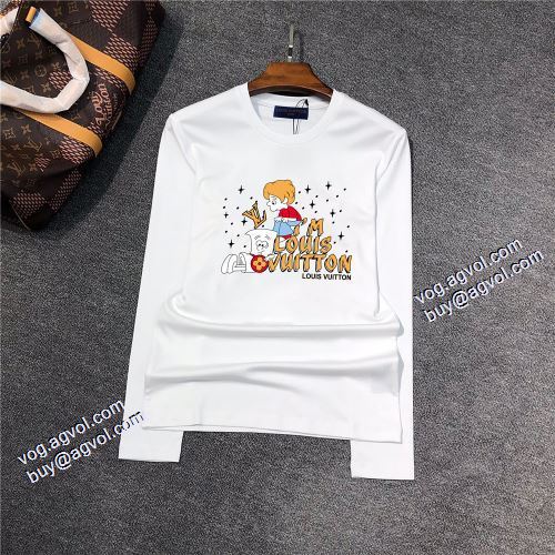 2色可選 長袖Tシャツ 魅力ファッション 着回し度抜群 ルイ ヴィトンコピーブランド 2021秋冬 ルイ ヴィトン LOUIS VUITTON