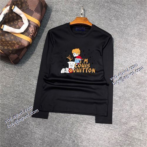 2色可選 長袖Tシャツ 魅力ファッション 着回し度抜群 ルイ ヴィトンコピーブランド 2021秋冬 ルイ ヴィトン LOUIS VUITTON