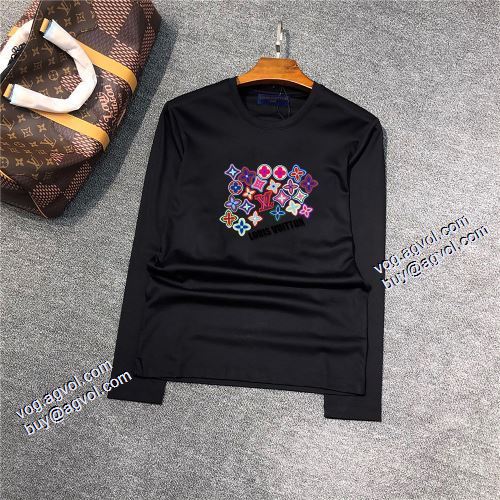 2021秋冬 ルイ ヴィトン LOUIS VUITTON 長袖Tシャツ 2色可選 暖かみのある肌触り ルイ ヴィトンコピー ブランド 豊富なサイズ