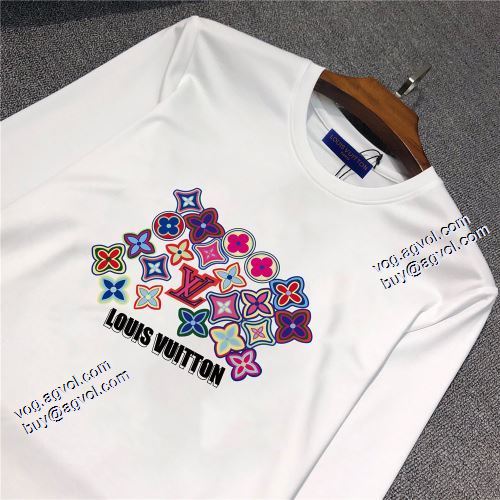 2021秋冬 ルイ ヴィトン LOUIS VUITTON 長袖Tシャツ 2色可選 暖かみのある肌触り ルイ ヴィトンコピー ブランド 豊富なサイズ