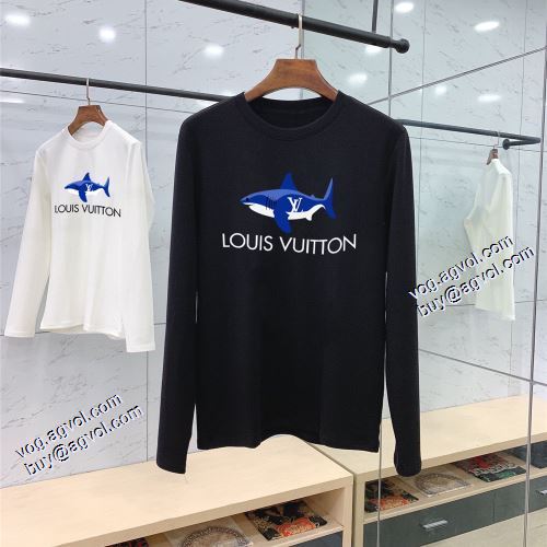 個性的 長袖Tシャツ 2色可選 2021秋冬 ルイ ヴィトン LOUIS VUITTON 快適な着心地 ルイ ヴィトンブランド 偽物 通販