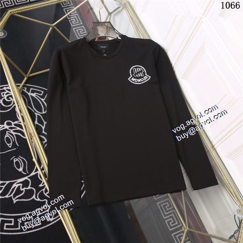 3色可選 長袖Tシャツ 希少価値大！着心地満点 モンクレールスーパーコピー 2021秋冬 モンクレール MONCLER
