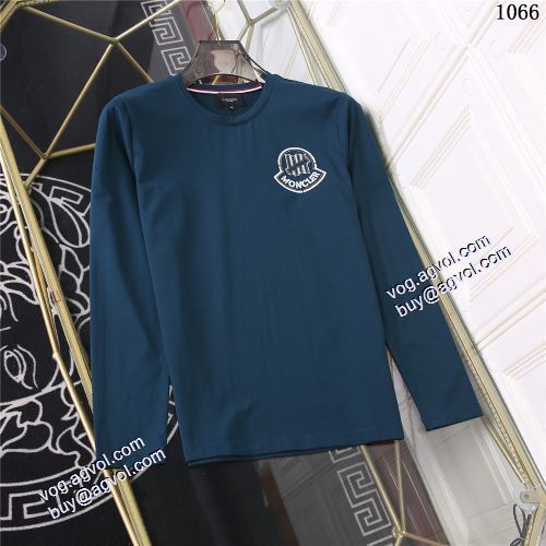3色可選 長袖Tシャツ 希少価値大！着心地満点 モンクレールスーパーコピー 2021秋冬 モンクレール MONCLER