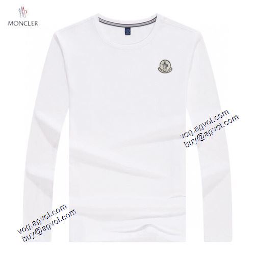 2色可選 ラウンドネック モンクレールスーパーコピー 激安 個性的なデザ 2021秋冬 モンクレール MONCLER 長袖Tシャツ