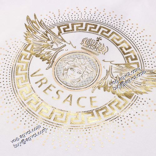 2021秋冬 ヴェルサーチVERSACE 上品上質 ヴェルサーチブランド コピー 長袖Tシャツ 綿/コットン 2色可選