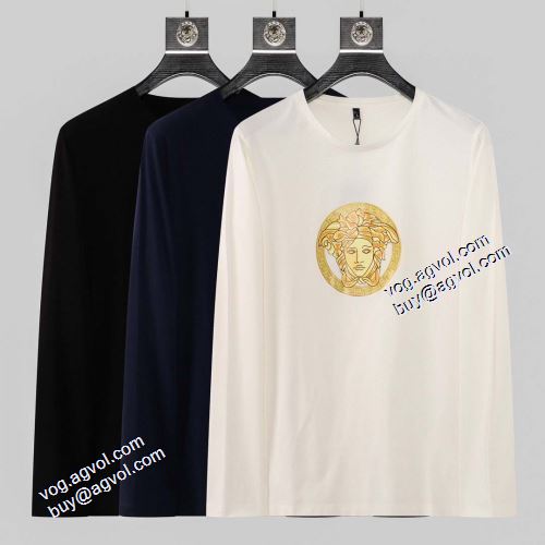 大絶賛の履き心地! 3色可選 長袖Tシャツ 暖かみのある肌触り ヴェルサーチスーパーコピー 2021秋冬 ヴェルサーチVERSACE