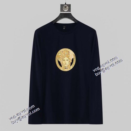 大絶賛の履き心地! 3色可選 長袖Tシャツ 暖かみのある肌触り ヴェルサーチスーパーコピー 2021秋冬 ヴェルサーチVERSACE