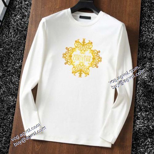 2色可選 長袖Tシャツ 今買い◎得 2021秋冬 ヴェルサーチVERSACE ヴェルサーチスーパーコピー 激安 快適な着心地