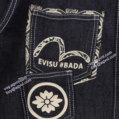 先行販売 デニムジャケット デザイン性の高い 2021秋冬 エヴィス EVISU 2色可選 エヴィス コピー