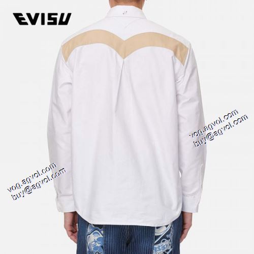 2021秋冬 長袖シャツ 着心地満点 エヴィス ブランド 偽物 通販 エヴィス EVISU 豊富なサイズ