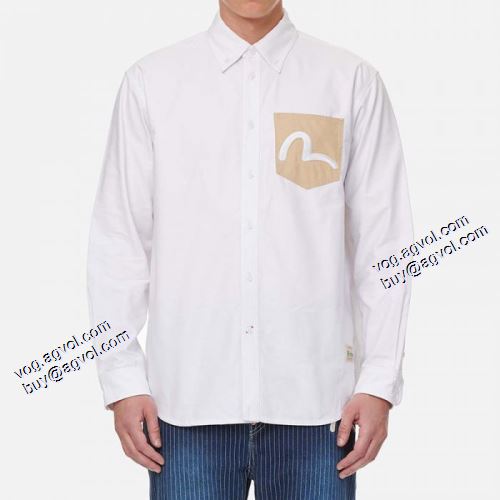 2021秋冬 長袖シャツ 着心地満点 エヴィス ブランド 偽物 通販 エヴィス EVISU 豊富なサイズ