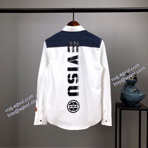 スタイリッシュな印象 2021秋冬 エヴィス スーパーコピー 代引 長袖シャツ エヴィス EVISU 高級感ある
